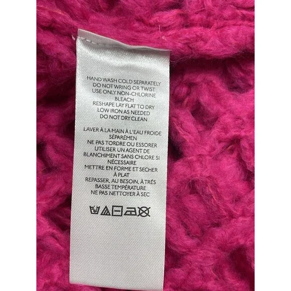 Urban Outfitters Women Sweater Pink Osaka Open-Knit Pullover Boho City Sz S NWT - Picture 9 of 10